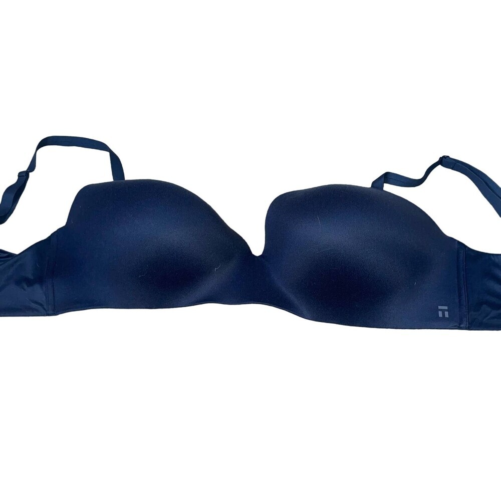 Tommy John black bra padded no underwire 38DDD Second skin lightly lined demi